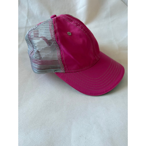 Women's Headsweats Pink Gray Mesh Trucker Hat One Size - Picture 2 of 7